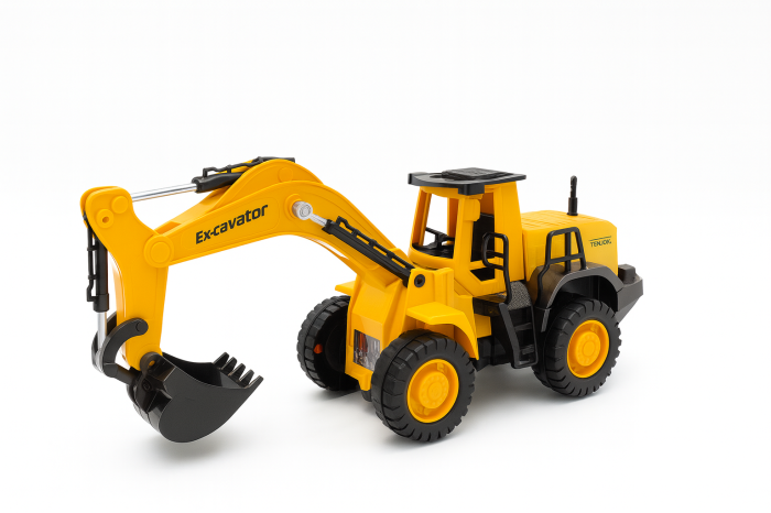 Excavator Jucarie 31x13 cm cu Brat Mobil – Utilaj Constructii Mare pentru Copii 3+ [2]