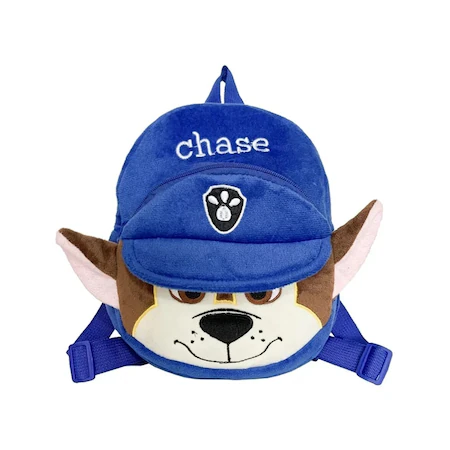 Rucsac plus copii 23x23 cm Chase, model catel albastru, moale, ideal gradinita si cadouri [1]