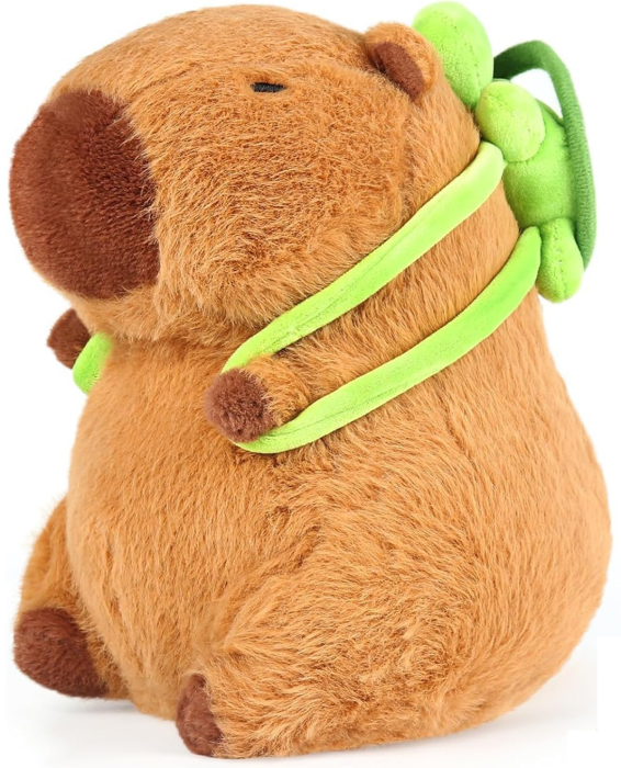 Capibara de Plus 20 cm cu Rucsac – Jucarie Pufoasa, Kawaii, Cadou Adorabil [2]