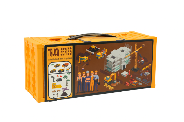 Set Jucarii Santier Truck Series – Cutie Tip Container, Vehicule Constructii, 37x17 cm [2]