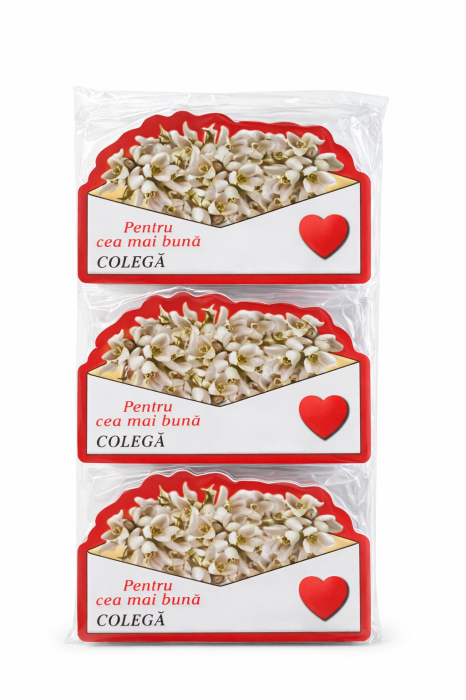 Magnet martisor cu mesaj Pentru cea mai buna colega, cadou simbolic de primavara, 10x6cm [2]