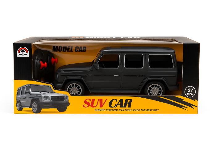 Masina SUV cu radiocontrol 30x12 cm, model off-road urban, 27 MHz, culoare negru [2]