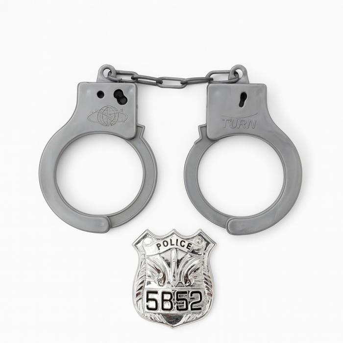 Set Catuse Jucarie cu Insigna Politie – 16x16 cm [1]