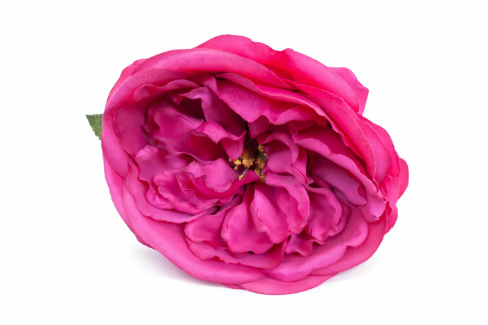 Trandafir artificial roz aprins extrabogat cu petale 50 cm diametru floare 10 cm [2]