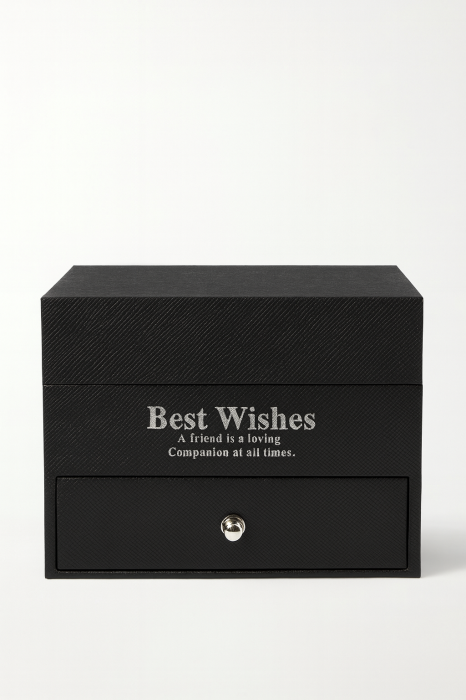 Cutie cadou neagra cu 9 trandafiri de sapun rosii, model cu sertar, punga inclusa, 11x8 cm [3]