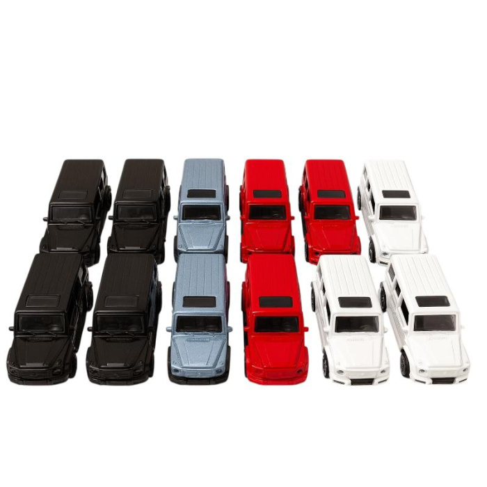 Set 12 Mașinuțe metalice SUV QHT, Pull Back, 4 culori, 7 cm [2]