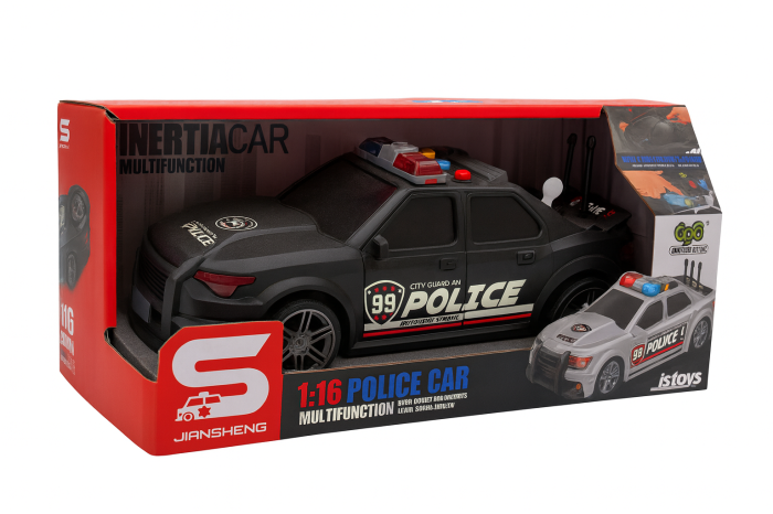 Masina Politie Jucarie 28x13 cm cu Lumini si Sunete – Model 1:16, Multifunction, Fara Baterii Incluse [2]