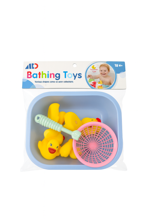 Set Jucarii de Baie pentru Copii, 24x23 cm, Ratusca si Accesorii, 18+ luni [2]