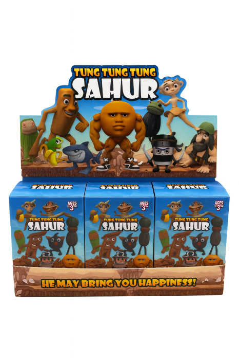 Set 6 Figurine “Tung Tung Tung Sahur” – 10x7 cm – Modele Amuzante pentru Copii 3+ [1]