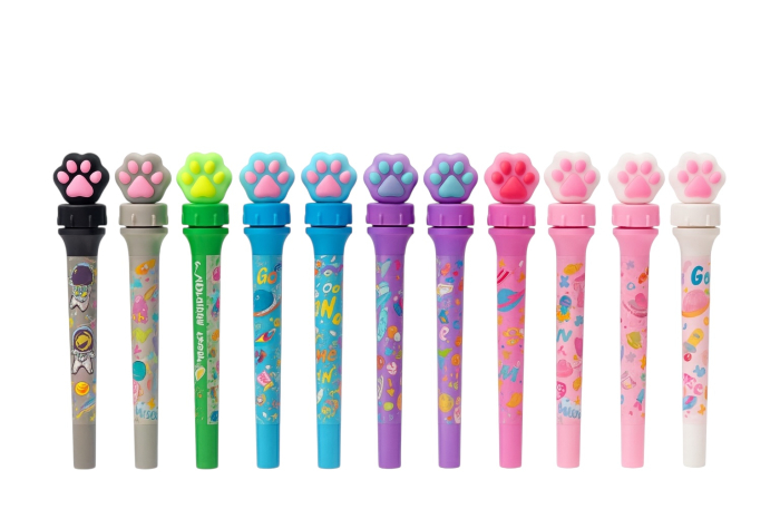 Set 36 Pixuri Raccoon Rotate Pen cu Labuta – Pixuri Colorate pentru Copii [1]