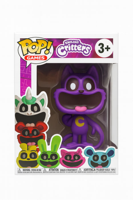 Figurina– Pisica Mov „C”, Figurina Vinyl Colectibila 3+ [1]