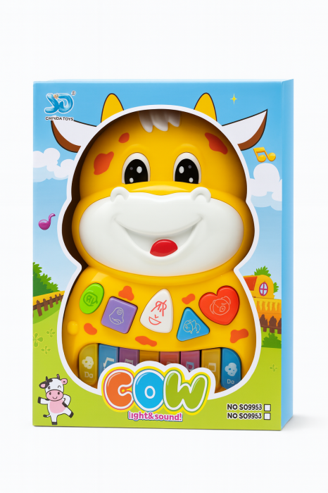 Jucarie Muzicala Vacuta – 23 x 16 cm, Lumini si Sunete, Taste Muzicale, 3+ ani [2]