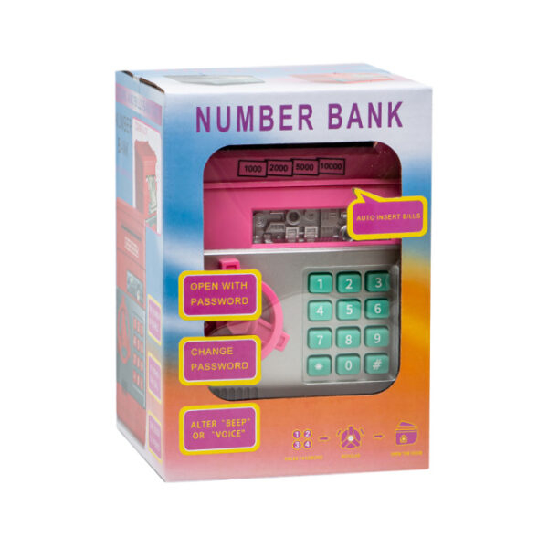 Seif Electronic pentru Copii cu Cod, Lumini si Muzica – Cutie de Economii 19x14 cm [3]