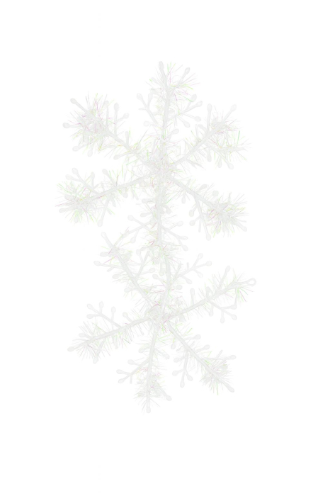 Set 3 fulgi de nea decor pentru Craciun, model cu sclipici, 12x12cm [1]
