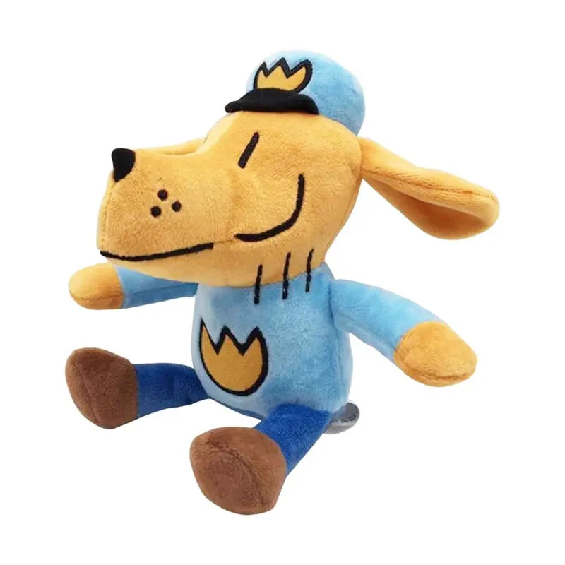 Plush Dog Man, jucarie plus caine albastru, 25 cm, moale si amuzant pentru copii [2]