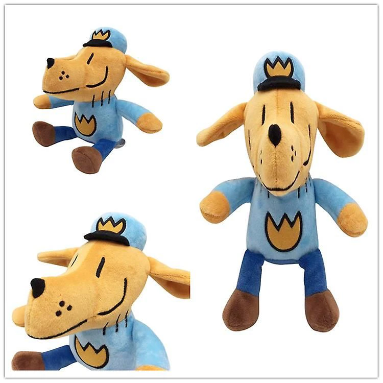 Plush Dog Man, jucarie plus caine albastru, 25 cm, moale si amuzant pentru copii [1]