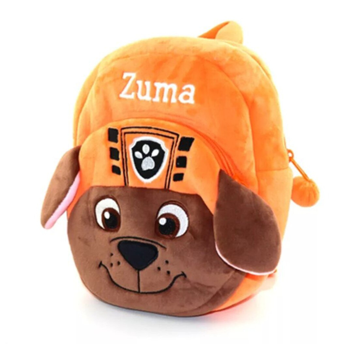 Rucsac plus copii 23x23 cm Zuma, model catel portocaliu, moale, ideal gradinita si cadouri [1]