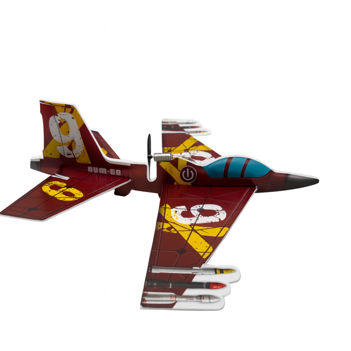 Avion Zburator cu Elice – Poliester, 33 cm, Ultra Usor [1]