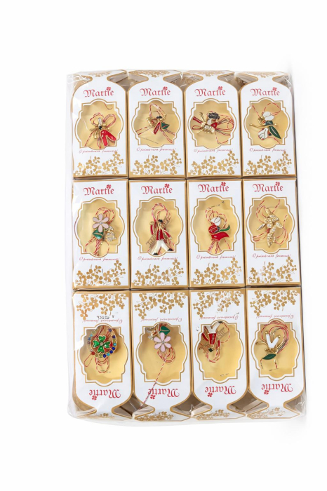 Set 30 brose martisor modele combinate, ambalaj individual elegant, 11.5x5cm [2]