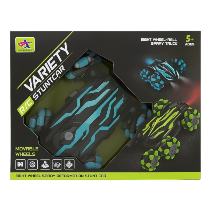 Masinuta Stunt 8-Roti cu Radiocomanda, Spray Luminos, 30x26cm [2]