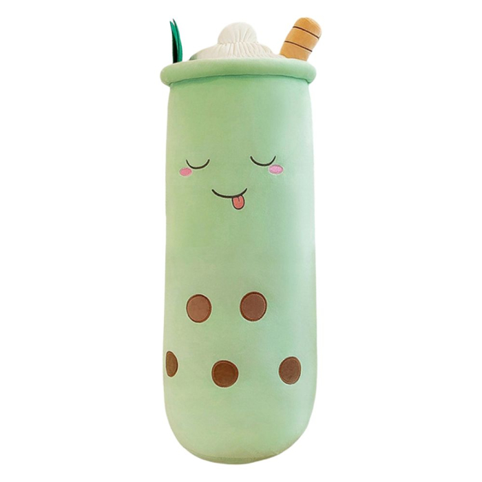 Perna Plus Bubble Tea Verde 80 cm – Jucarie XL Pufoasa, Antistres, Decor Kawaii [2]