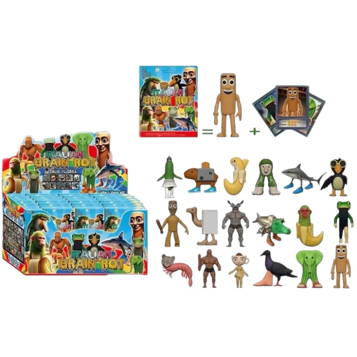 Set 24 Figurine Italian Brain Rot – Mini Figurine Surpriza, Colectie Amuzanta [1]