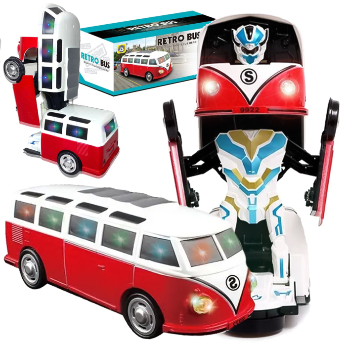 Masina Transformabila 21x9 cm – Lumini, Sunete, Se Misca Automat [3]