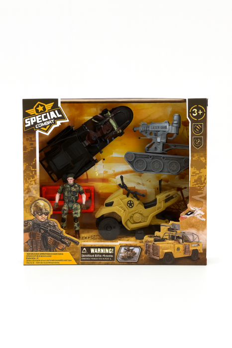 Set Jucarii Militari Special Combat 27x23 cm – Vehicule, Soldat si Accesorii [1]