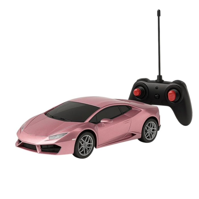 Mașinuță sport roz cu telecomandă 1:16 – mașină R/C rapidă pentru copii, cadou ideal [1]