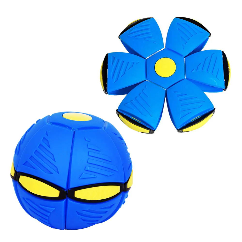 Minge Frisbee Transformabila cu Lumini – Flat Ball Disc, Jucarie 2-in-1 [2]