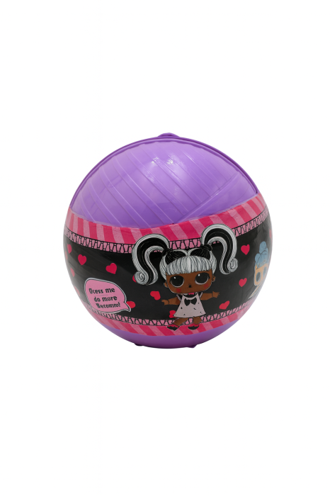 Surpriza Papusa Dress Me – Minge Mov Gigant 22x21 cm Cu Accesorii, Jucarie Tip LL Pentru Fetite [1]