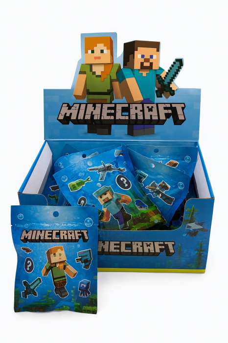 Set 24 Plicuri Surpriza – Figurine Stil Cubic – Model Aventure Pixelate [2]