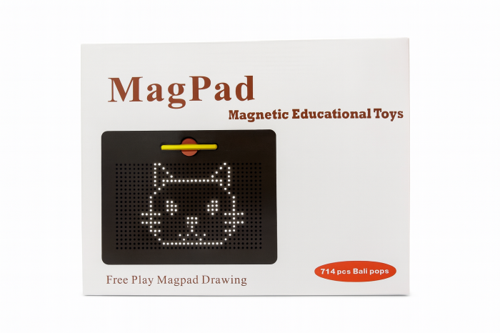 Tabla Magnetica MagPad – Jucarie Educationala, 32x26 cm, 714 bile magnetice [2]
