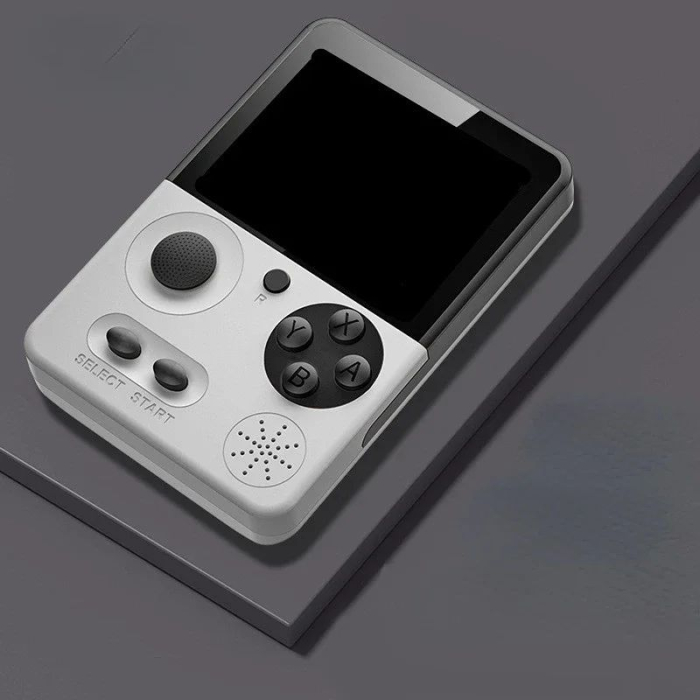Consola jocuri portabila T3 Retro, 500 in 1, ecran 3.5 inch, jocuri clasice 13.5x9.5x5cm, Ivory white [4]
