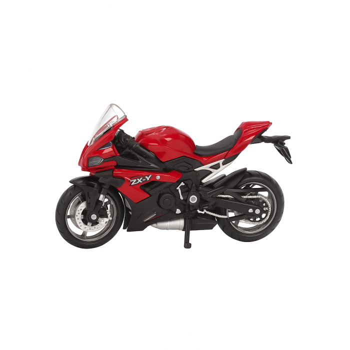 Motocicleta Metalica Die-Cast ZXY – Model Sport, 19x9 cm, cu Vitrina Transparenta [1]