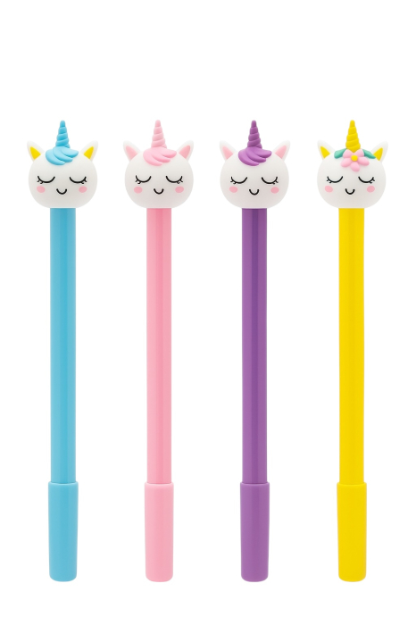 Set 48 pixuri Unicorn colorate – Cap 3D amuzant, display Good Life, culori mixte [1]