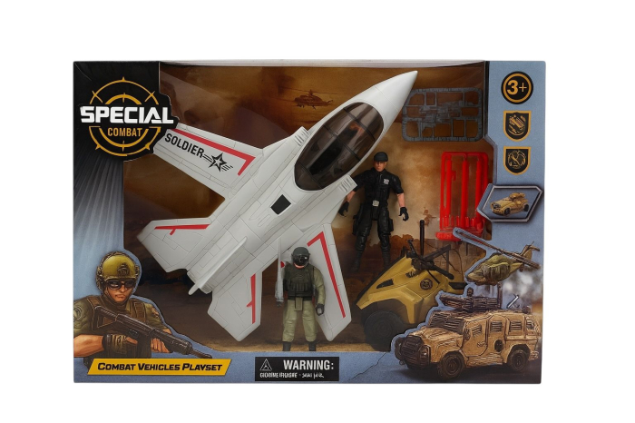 Set avion militar cu soldat și accesorii Special Combat – jucărie copii 3+ [2]