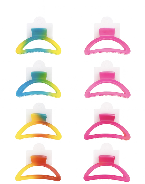 Set 12 Cleme Par 10cm Gradient – Accesorii Colorate si Rezistente pentru Păr [1]