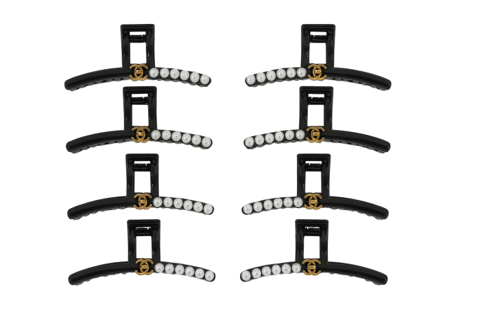 Set 12 Cleme Par 14cm cu Perle si Detalii Aurii – Accesorii Elegante Premium [2]