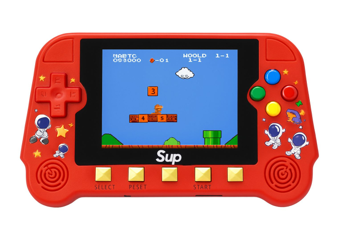 Consola portabila F3 cu 500 jocuri retro, ecran 3.0 inch, model rosu, 17x12x4cm [1]