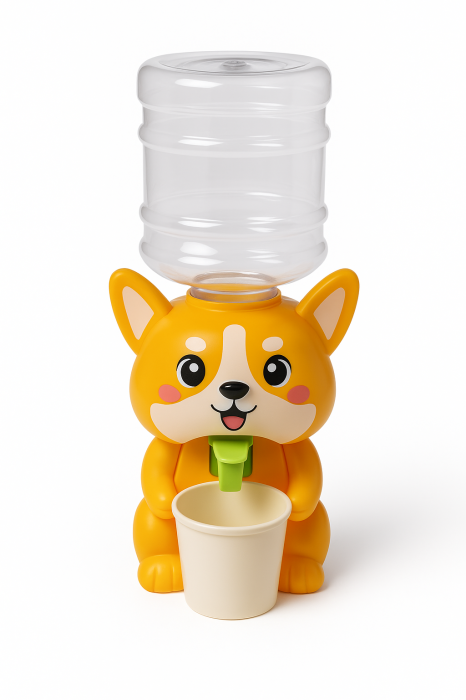 Dispenser Apa pentru Copii Corgi 24 cm – Jucarie cu Pahar Inclus [1]