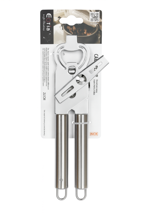 Deschizator Conserva si Sticle 22 cm Inox – Etnia High Quality [1]