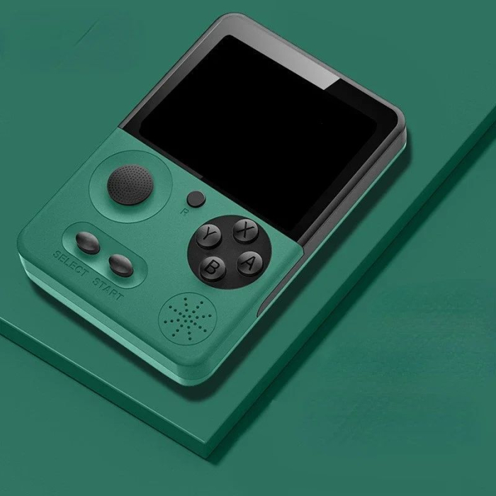Consola portabila retro T3, 500 jocuri, ecran 3 inch, verde, 13.5x9.5x5cm [1]