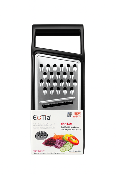 Rasnita multifunctionala Ectia, inox, design ergonomic, pentru legume si fructe [1]