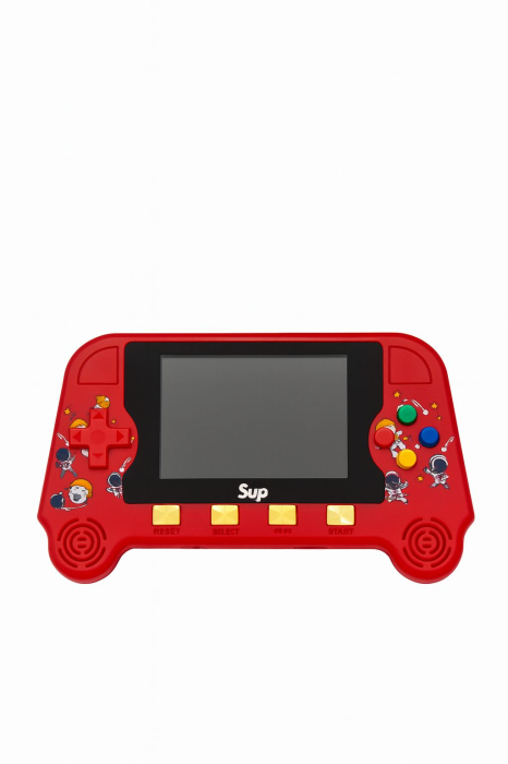 Consola portabila F3 cu 500 jocuri retro, ecran 3.0 inch, model rosu, 17x12x4cm [2]