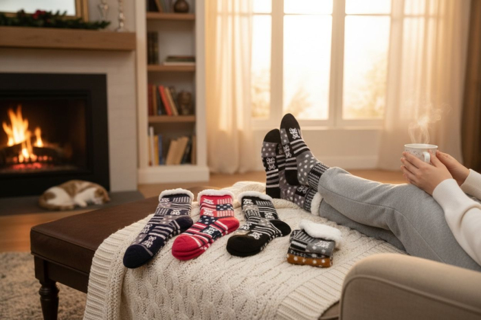 Sosete imblanite pentru femei – moi, calduroase si confortabile, culori diverse [4]