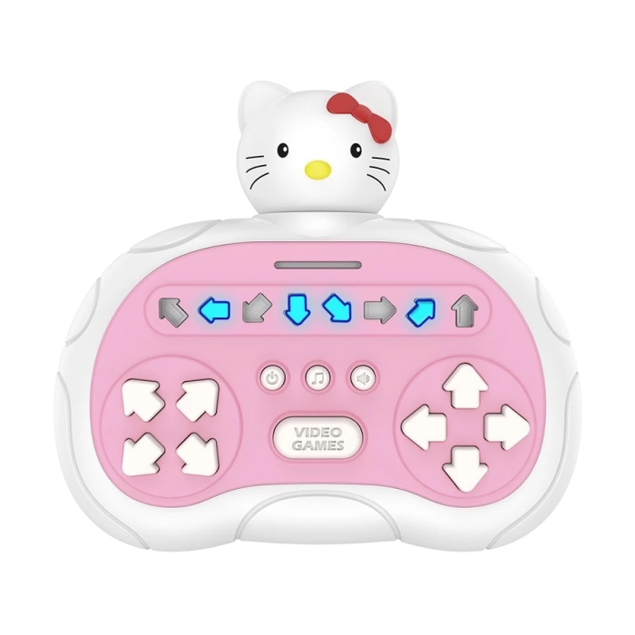 Jucarie Interactiva Tip Gamepad pentru Copii, Lumini si Sunete, Design Pisicuta Roz [1]