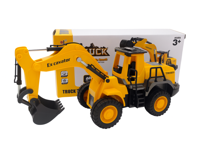 Excavator Jucarie 31x13 cm cu Brat Mobil – Utilaj Constructii Mare pentru Copii 3+ [1]