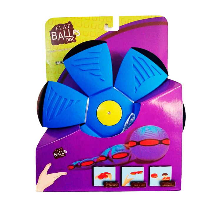 Minge Frisbee Transformabila cu Lumini – Flat Ball Disc, Jucarie 2-in-1 [1]