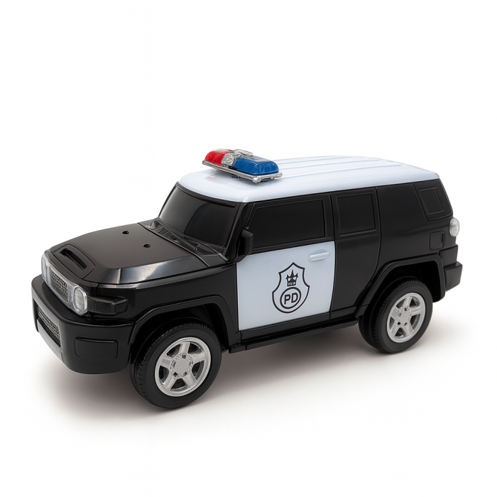 Masina Politie Jucarie – 23x12.5 cm, lumini, sunete, pe baterii, se misca [2]